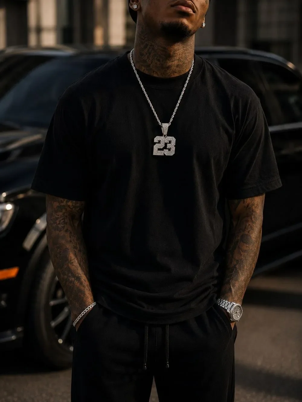 Iced Out Hip Hop 23 Necklace